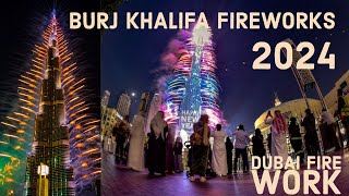 New year fire work in burj ul khalifa Dubai [upl. by Crystal993]