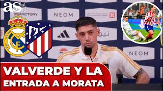 FEDE VALVERDE sobre la PATADA a MORATA en la SUPERCOPA de ESPAÑA 2020 [upl. by Fabi]