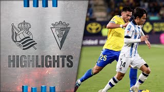 HIGHLIGHTS  LaLiga  J18  Cádiz CF 0  0 Real Sociedad [upl. by Verile634]