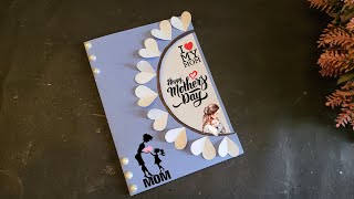 Easy Mothers day card • mothers day greeting card idea•How to make mothers day card mom loves [upl. by Laaspere]