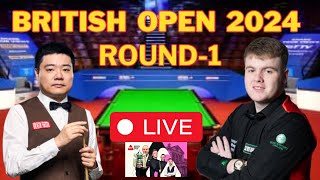 Ding Junhui Vs Aaron Hill  Unibet British Open 2024  Round 1 [upl. by Nnylyt]