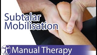 Subtalar Joint Mobilization  Inversion amp Eversion [upl. by Elset]