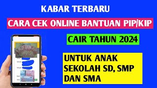 Cara cek online bantuan pip cair lagi tahun 2024 [upl. by Ailecra]