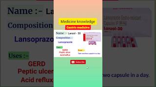 Lanzol 30acidityacidgas gastricgastricproblemacidreflux shortshortsshortvideoshortsvideo [upl. by Aliahs]