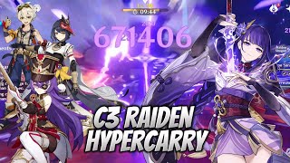 C3R1 Raiden Hypercarry with Chevreuse  Spiral Abyss 43 [upl. by Misak]