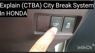 Honda City Break System CTBA Explain [upl. by Ellenrahs]