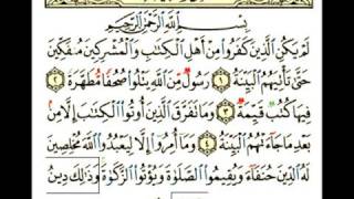 Holy Quran Surat AlBayina [upl. by Rratsal887]