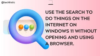 How to Use the Search on the Taskbar on Windows 11 to Access the Internet without a Browser [upl. by Divan283]