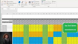 Create schedules in Excel with shift according to pay periods [upl. by Anahpos]