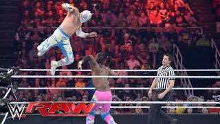 Neville amp The Lucha Dragons vs The New Day Raw February 22 2016 [upl. by Krucik]