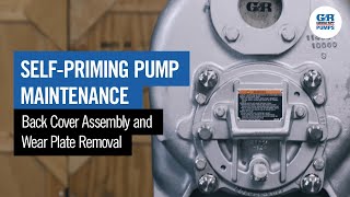 SelfPriming Pump Maintenance  Back Cover Assembly amp Wear Plate Removal [upl. by Halli]