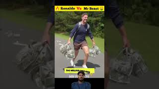 Ronaldo vs Mr beats 🥶🤯ronaldo shorts soccer shots subscribe mrbeast viralvideo football [upl. by Concepcion]