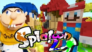 Minecraft Wii U  Splatoon 2  JEFFY VS MARIO 3 [upl. by Nathaniel]