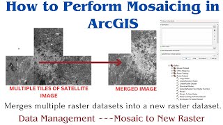 HOW TO PERFORM MOSAICING IN ARCGIS  RASTER FILES MERGING  A STEPBYSTEP GUIDE  GIS ANALYSIS [upl. by Mis]