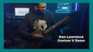 Ken Lawrence Guitar  Rare Custom Flying V Demonstration [upl. by Elleuqar]