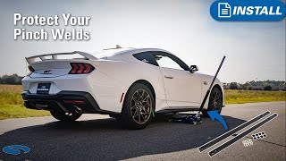 Make Working On Your Mustang Easier with Steeda Jacking Rails  Review amp Install [upl. by Etnomal572]