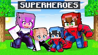 Nos Convertimos en SUPERHEROES en Minecraft [upl. by Anavoj]