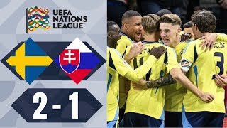 Viktor Gyökeres Goal  Sweden vs Slovakia 21 Highlights  UEFA Nations League 2024 [upl. by Joanne848]