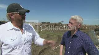 TOBY KEITH TOURS MOORE DAMAGE WITH ANDERSON COOPER [upl. by Nameloc]