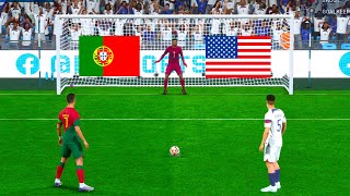 FIFA 23  PORTUGAL VS USA I PENALTY SHOOTOUT I FIFA WORLD CUP 2026 I [upl. by Odelinda516]