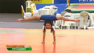 Yogasana 🧘‍♀️ Artistic Single Semi Finals Girls Khelo India Youth Games 2023 [upl. by Meluhs]