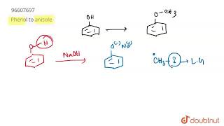 Phenol to anisole  CLASS 12  CONVERSIONS  CHEMISTRY  Doubtnut [upl. by Zebaj]