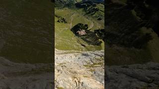 Wingsuit Base Jump quotThe Crackquot Exit in Walenstadt wingsuit shorts shortvideo fly [upl. by Entroc]