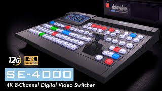 【NEWS】Brand New 4K Digital Video Switcher Datavideo SE4000 Coming Soon [upl. by Airbmak170]