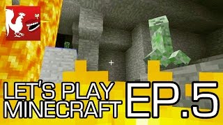 Lets Play Minecraft  Episode 5  The Hunt for Diamonds  Rooster Teeth [upl. by Halda274]