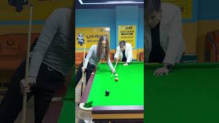 Can you play Qiyang well This billiard ball is hit without making a sound Famous billiard scen [upl. by Bobbe]