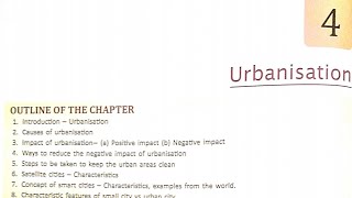 icse class 8 geography chapter 4 Urbanisation [upl. by Linneman46]