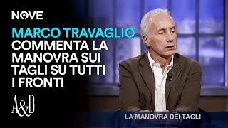 Marco Travaglio commenta la manovra sui tagli su tutti i fronti  Accordi e Disaccordi [upl. by Atil]