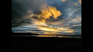 Carkeek Park Seattle Sunset Animation Looping Video [upl. by Tudela673]