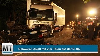 Tödlicher Unfall auf der B 482 in Petershagen [upl. by Adnoval]