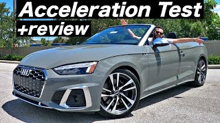 2022 Audi S5 Cabriolet is it better than BMW Full Review [upl. by Edroi315]