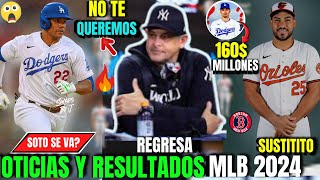 JUAN SOTO TRAICIONADO POR YANKEES Y SE VA A DODGERS SANTANDER SUITITUTO DE SOTO BOONE ADAMES MLB [upl. by Mareld427]