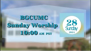 Fourth Sunday After the Epiphany Livestream  BGCUMC  January 28 2024 [upl. by Ellerrad]