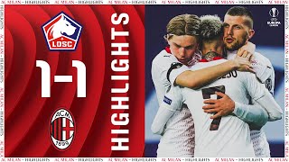 Highlights  Lille 11 AC Milan  Europa League Group Stage [upl. by Aizatsana935]