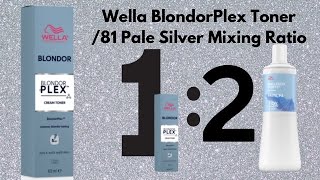 Wella BlondorPlex Toner  Pale Silver 81 [upl. by Delorenzo987]