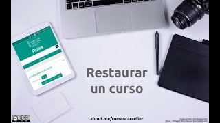 Aules GVA  Moodle  Restaurar un curso [upl. by Guss990]