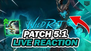 WILD RIFT PATCH 51 PREVIEW LIVE REACTION 🔥 NEW CHAMPIONS NEW ITEMS PVE MODE AND MORE [upl. by Mahla658]