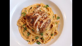 Spicy Chicken Alfredo Pasta Fettuccine Recipe [upl. by Nerte301]