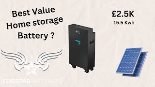 Fogstar 155kwh 48v Battery £2500 Best value for money home battery Why get TESLA Powerwall [upl. by Joyan]