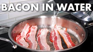 Is This the Best Method to Cook Bacon  Bacon in Water [upl. by Mook]