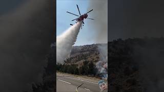 Wild Fire helicopter wildfire viralvideo [upl. by Steve683]