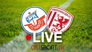 LIVE FC Hansa Rostock II  Greifswalder FC  Regionalliga Nordost  SP11 [upl. by Nero]