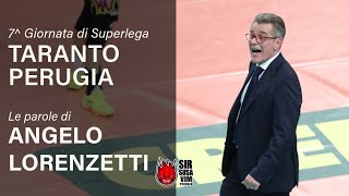 Post Match  Le parole di Coach Angelo Lorenzetti dopo il 30 contro Taranto [upl. by Asyl]