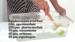 Armonía Salud y Bienestar  Receta de Gel Base [upl. by Wina348]