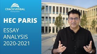 How to Get into HEC Paris A Detailed Analysis of MBA Application Essays 20202021 [upl. by Brinson854]