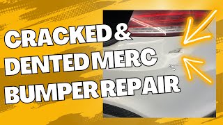 Mercedes cracked amp dented bumper repair [upl. by Ashien]